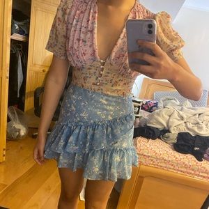 Loveshackfancy bea inspired floral print dress